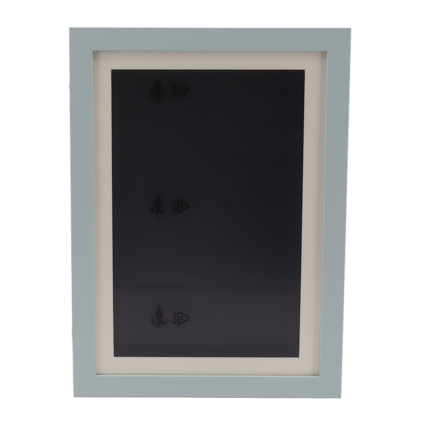 Kids Art Frame Density Board PS Magnetic Front Opening Changeable Artwork Display Frame Holds 50PCS Pictures for Crafts Drawing Schoolwork Blue