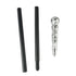 Mystical Pharaoh Accessory Ancient Egyptian Style Staff Scepter Costume Accessory Prop for Halloween Dress Up Parties Silver Round Head