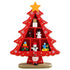 Tabletop Wooden Christmas Tree Exquisite Mini Conveniently Placed Desktop Christmas Tree Decor for Shopping Mall Hotel Christmas Decoration Red