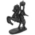 22cm Height Headless Horseman Statue with Pumpkin Horror Headless Horseman Halloween Decor Sculpture Handmade Resin All Black