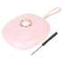 Vibrating Digital Alarm Clock Portable LED Electronic Digital Alarm Clock for Heavy Sleepers Students Children Rose Pink