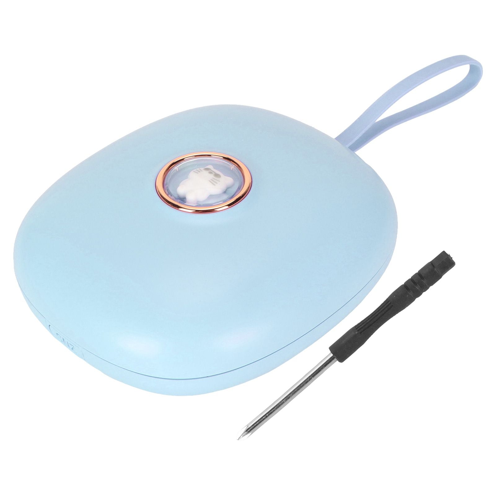 Vibrating Digital Alarm Clock Portable LED Electronic Digital Alarm Clock for Heavy Sleepers Students Children Sky Blue