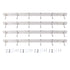 4 Pcs 6 Hooks Stainless Steel Cloak Hanger Wall Mounted Hanging Coat Rack for Laundry Rooms Entryways