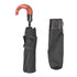 Automatic Folding Umbrella 10 Ribs Triple Folding Imitation Wood Handle Automatic Open Close Umbrella for Outdoor Gift