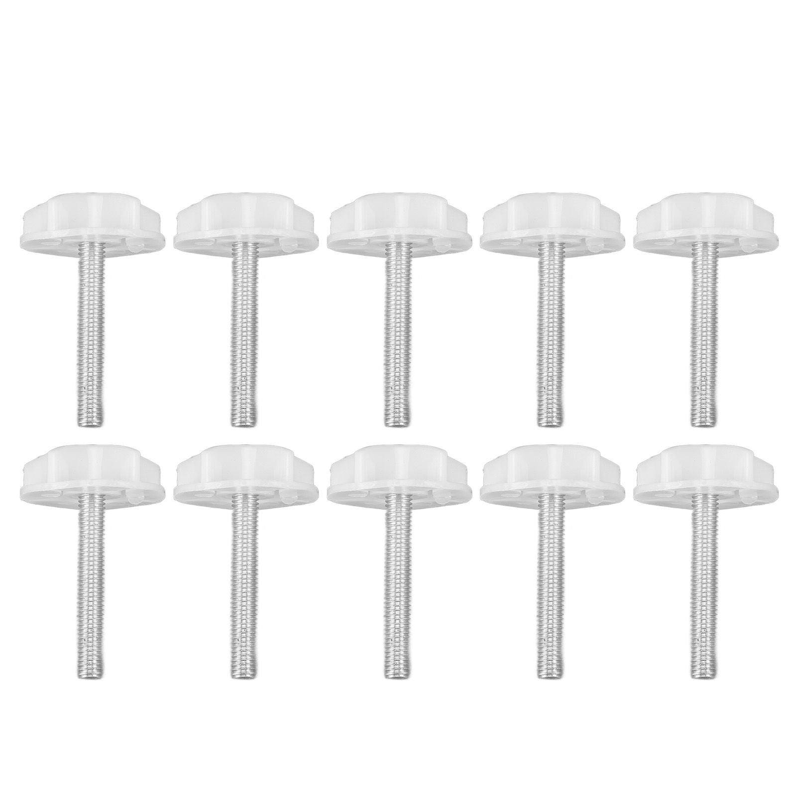 10PCS Leg Levelers Leveling Foot Adjustable PP Iron Screw On Easy Operation Furniture Levelers for Headboard Furniture