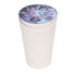 Portable Car Ashtray with Lid Double Smoke Hole White Car Covered Ashtray for Home Use Outdoor Travel