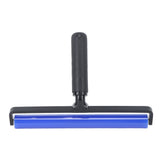 Static Roller Dust Removal Roller Super Sticky Blue Silicone Soft Static Action Cleaner Roller with Black Handle 6in