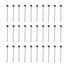 30PCS Panel Hooks Black Slatwall Hanger Thickened Easy Installation Anti Rust Display Pegs for Retail Garage