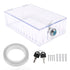 Thermostat Lock Box Large Universal Home Locking Thermostat Guard Clear Cover with Key for Thermostat On Wall