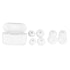 3 Pairs Noise Cancelling Silicone Ear Plugs Reusable Noise Reduction Waterproof Earplugs for Sleeping Swimming Ring Shape White
