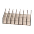 Eyeshadow Palettes Organizer 7 Sections Transparent Makeup Holder for Bathroom Countertops Vanities