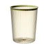 Transparent Garbage Bin with Top Ring Easy Attached Lid Free Large Capacity Trash Bin Can for Household Green