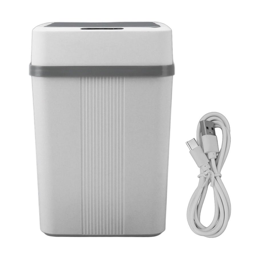 Motion Sensor Trash Can Smart Waterproof Automatic Garbage Can with Lid for Bedroom Bathroom Kitchen Office 12L