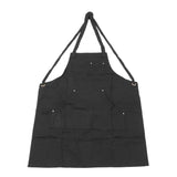 Work Apron Multifunctional Adjustable Canvas Work Apron with Pockets for Carpenter Electrician Chef Hairdresser
