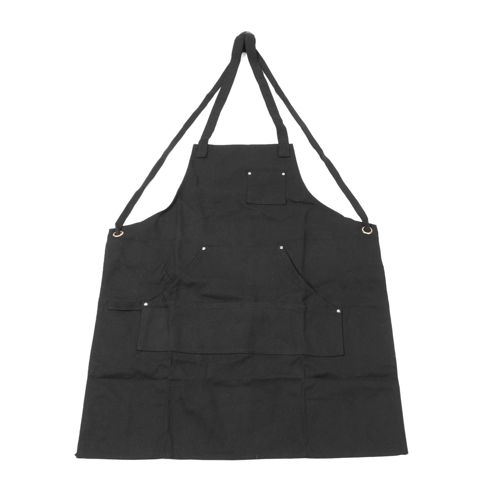 Work Apron Multifunctional Adjustable Canvas Work Apron with Pockets for Carpenter Electrician Chef Hairdresser