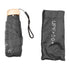 6 Ribs Umbrella Sun Protection UPF50 Impact Cloth Portable Folding Umbrella for Sunny Rainy Black