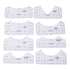 8PCS T Shirt Ruler Guide PVC Clothing Centering Design T Shirt Alignment Tool for Heat Press Accessories