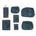 7 Pcs Luggage Packing Bags Polyester Waterproof Luggage Packing Cubes for Business Trip Travel Green
