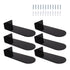 6pcs Floating Shoe Shelves 7.9in Length Acrylic Shoe Display for Footwear Collection Black