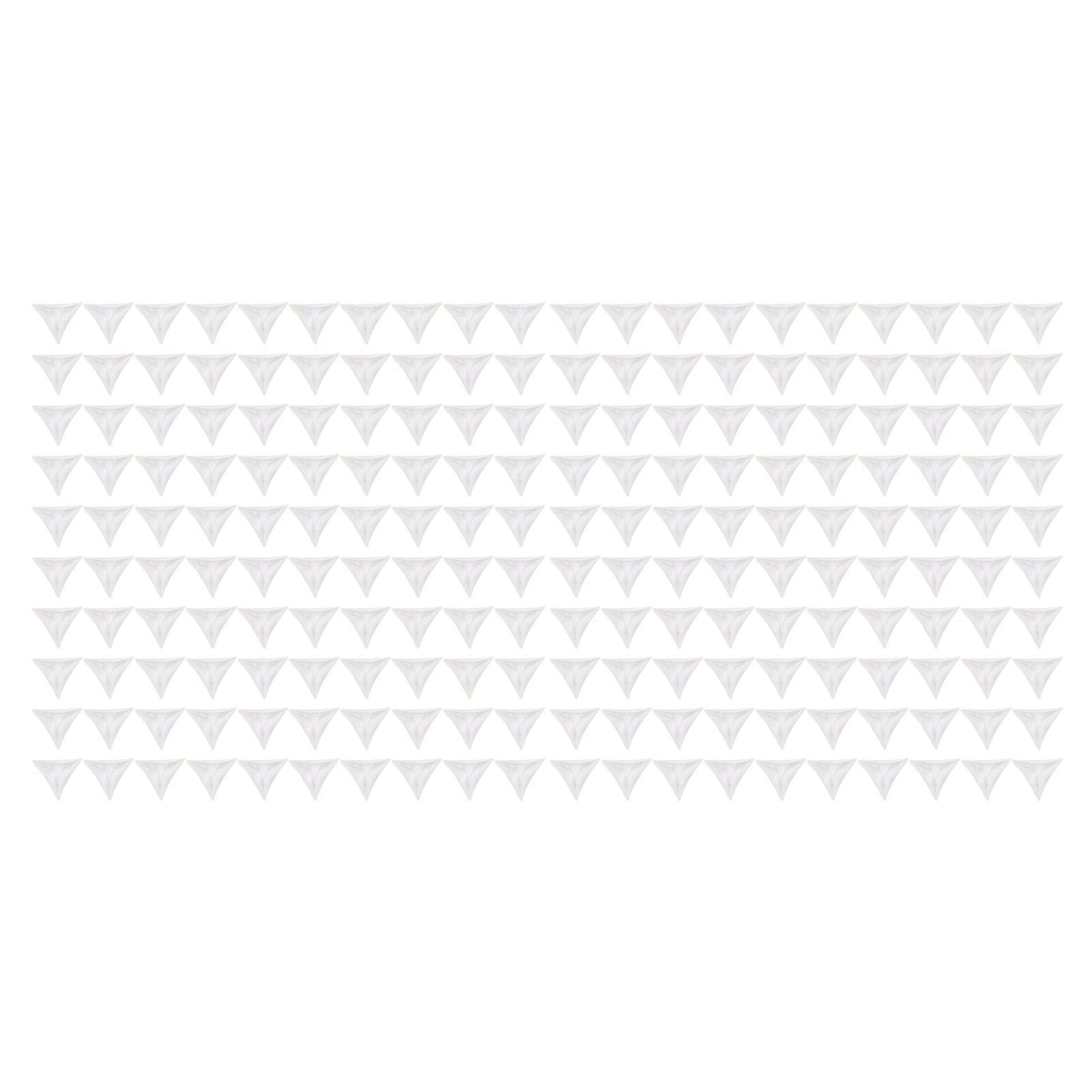 200pcs Inside Corner Dust Guards Clear Triangular Anti Collision Dust Proof Table Corner Guards for Stairs Closets Cabinets Drawers