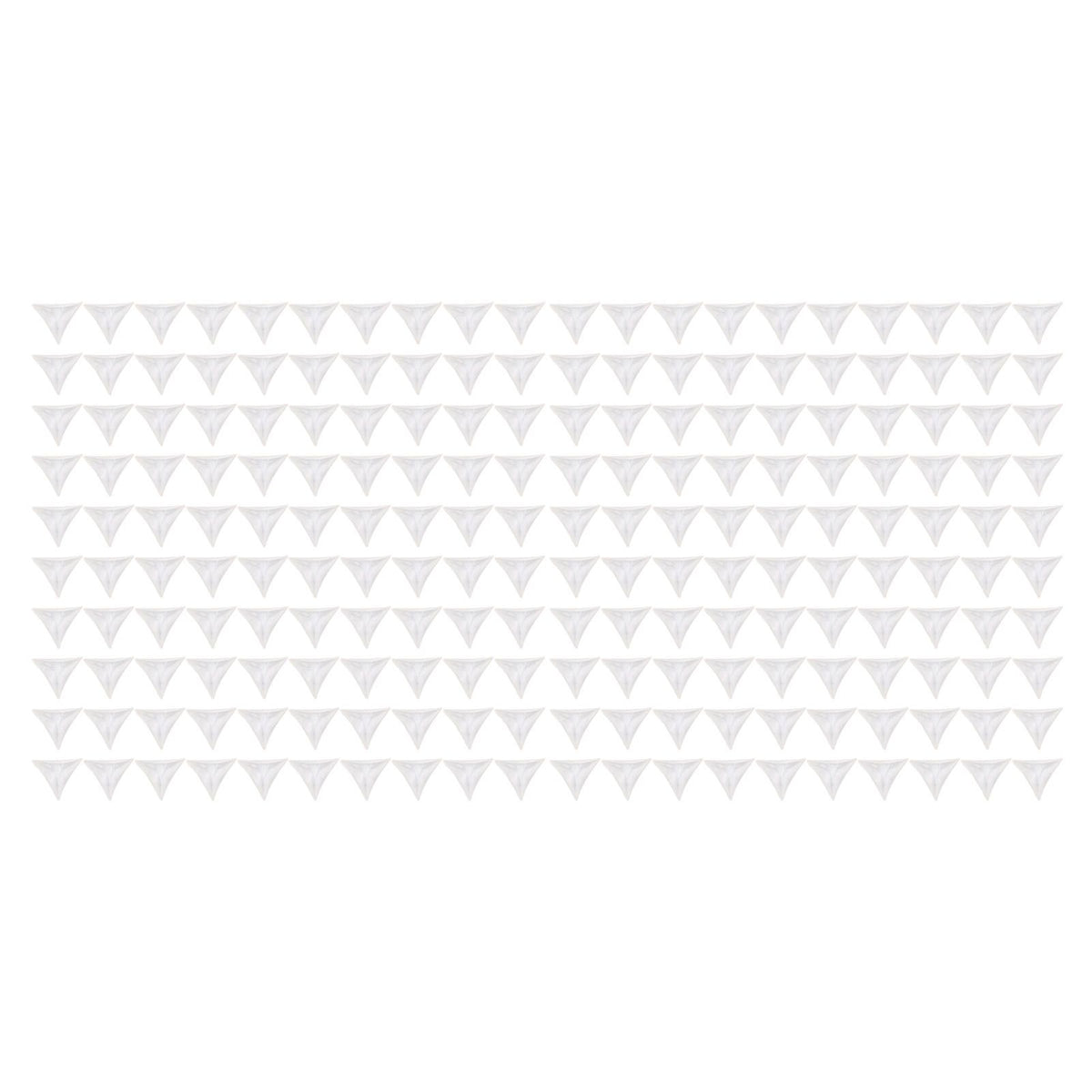 200pcs Inside Corner Dust Guards Clear Triangular Anti Collision Dust Proof Table Corner Guards for Stairs Closets Cabinets Drawers