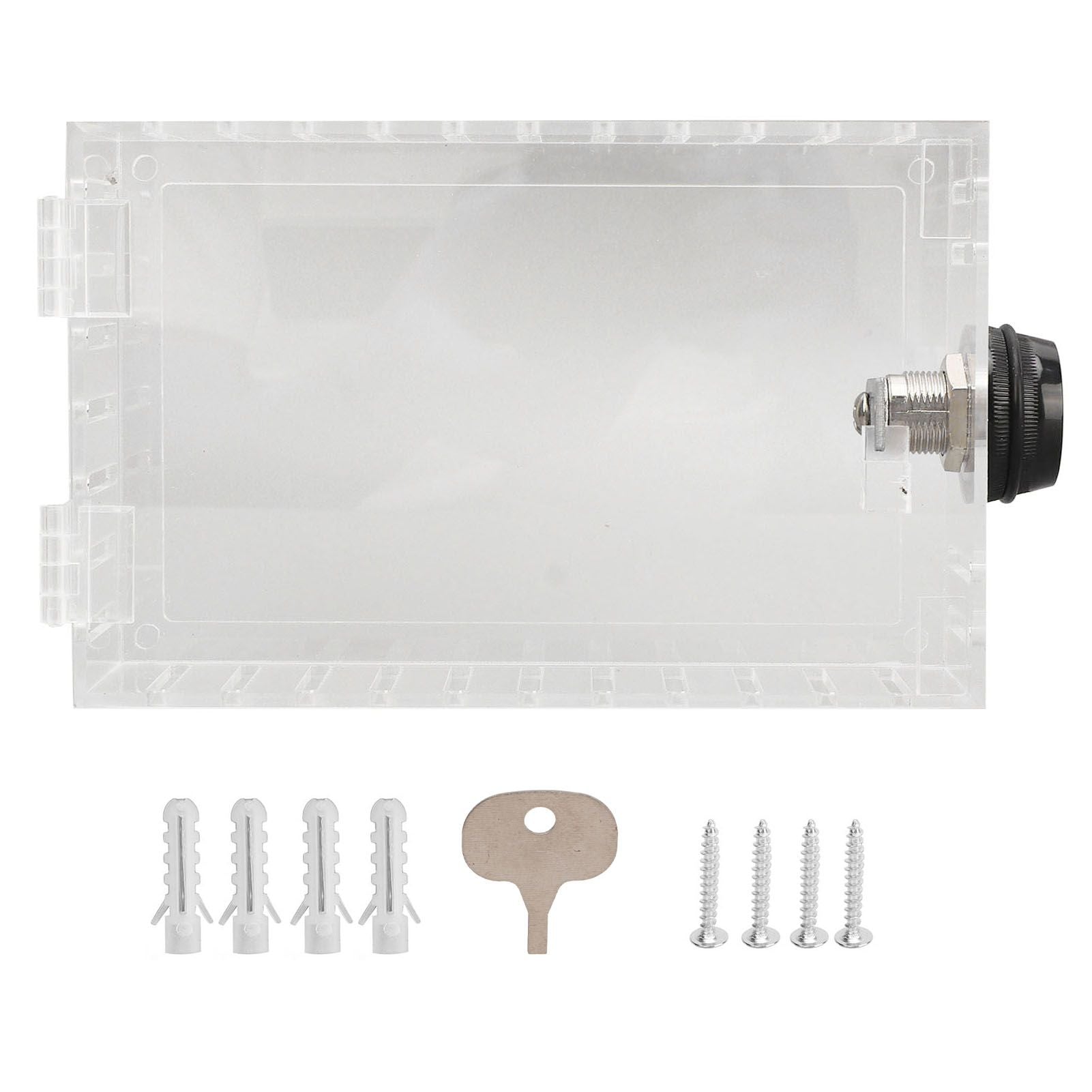 Thermostat Lock Box Universal Large Transparent Thermostat Protective Guard for Thermostat On Wall Coded Lock