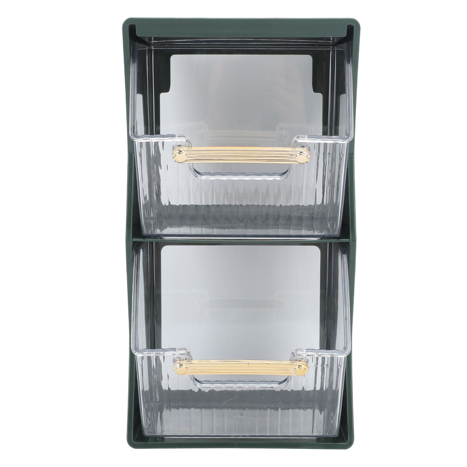 Tea Bag Storage Box Separate Storage Large Opening Beautiful Tea Bag Organizer for Capsules Coffee Tea Bags Green