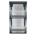 Tea Bag Storage Box Separate Storage Large Opening Beautiful Tea Bag Organizer for Capsules Coffee Tea Bags Green