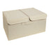 Underwear Socks Storage Organizer with Double Lid Foldable Thick Sock Underwear Storage Case for Socks Bras Ties Towels Khaki