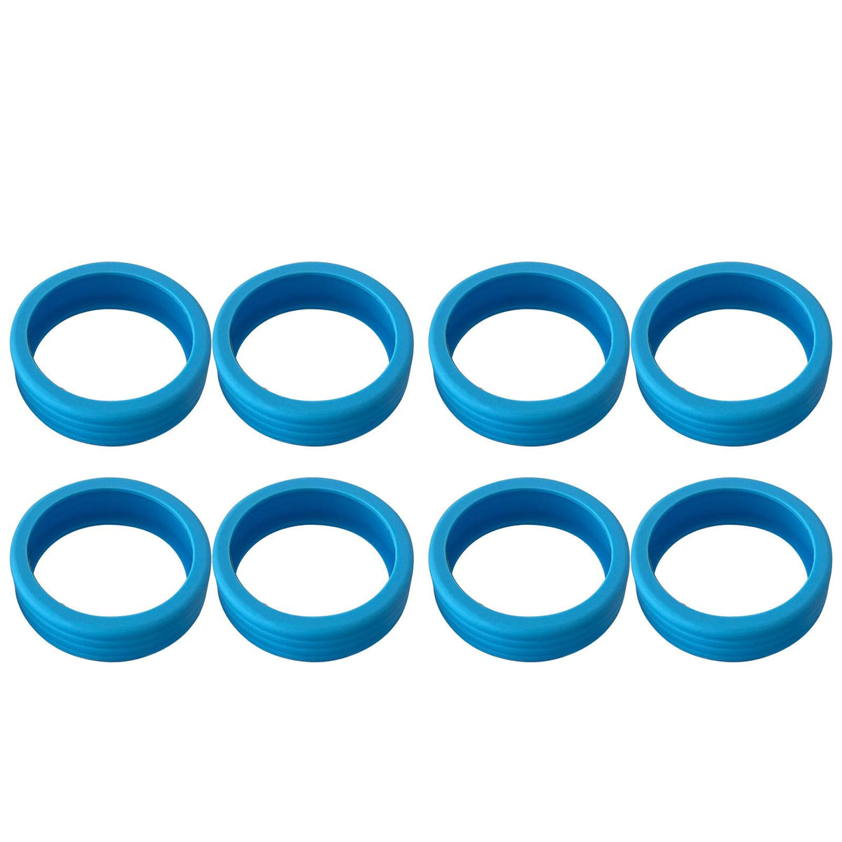 8PCS Luggage Suitcase Wheels Covers Noise Canceling Shock Absorbing Trolley Case Silicone Caster Protection Cover Blue