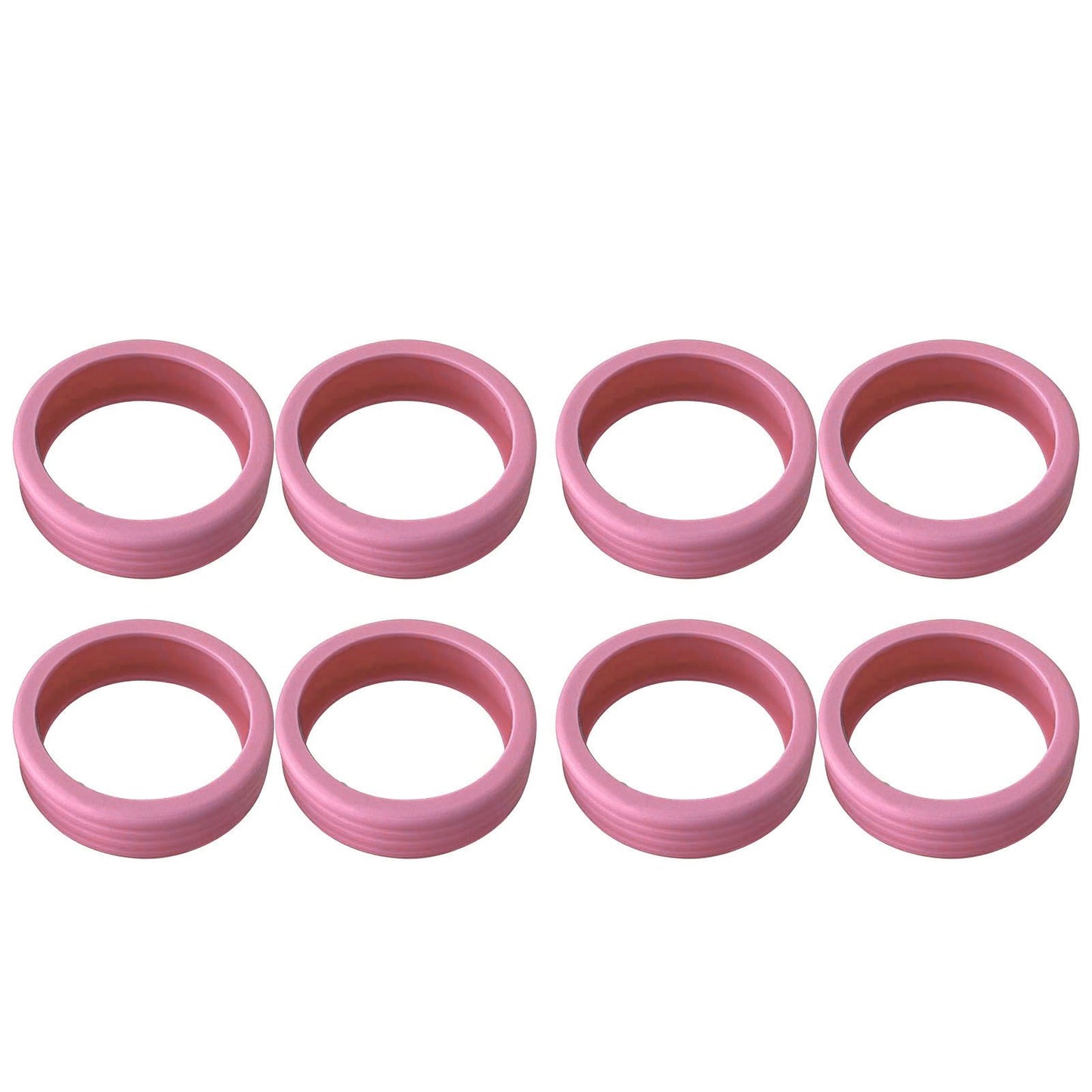 8PCS Luggage Suitcase Wheels Covers Noise Canceling Shock Absorbing Trolley Case Silicone Caster Protection Cover Pink