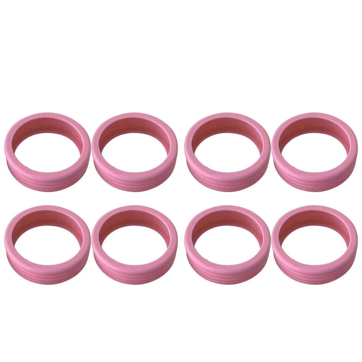8PCS Luggage Suitcase Wheels Covers Noise Canceling Shock Absorbing Trolley Case Silicone Caster Protection Cover Pink