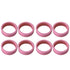8PCS Luggage Suitcase Wheels Covers Noise Canceling Shock Absorbing Trolley Case Silicone Caster Protection Cover Pink