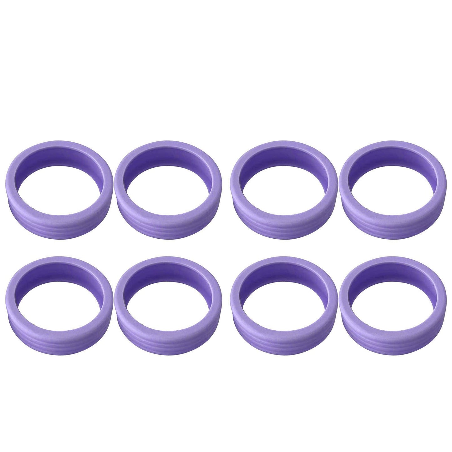 8PCS Luggage Suitcase Wheels Covers Noise Canceling Shock Absorbing Trolley Case Silicone Caster Protection Cover Purple