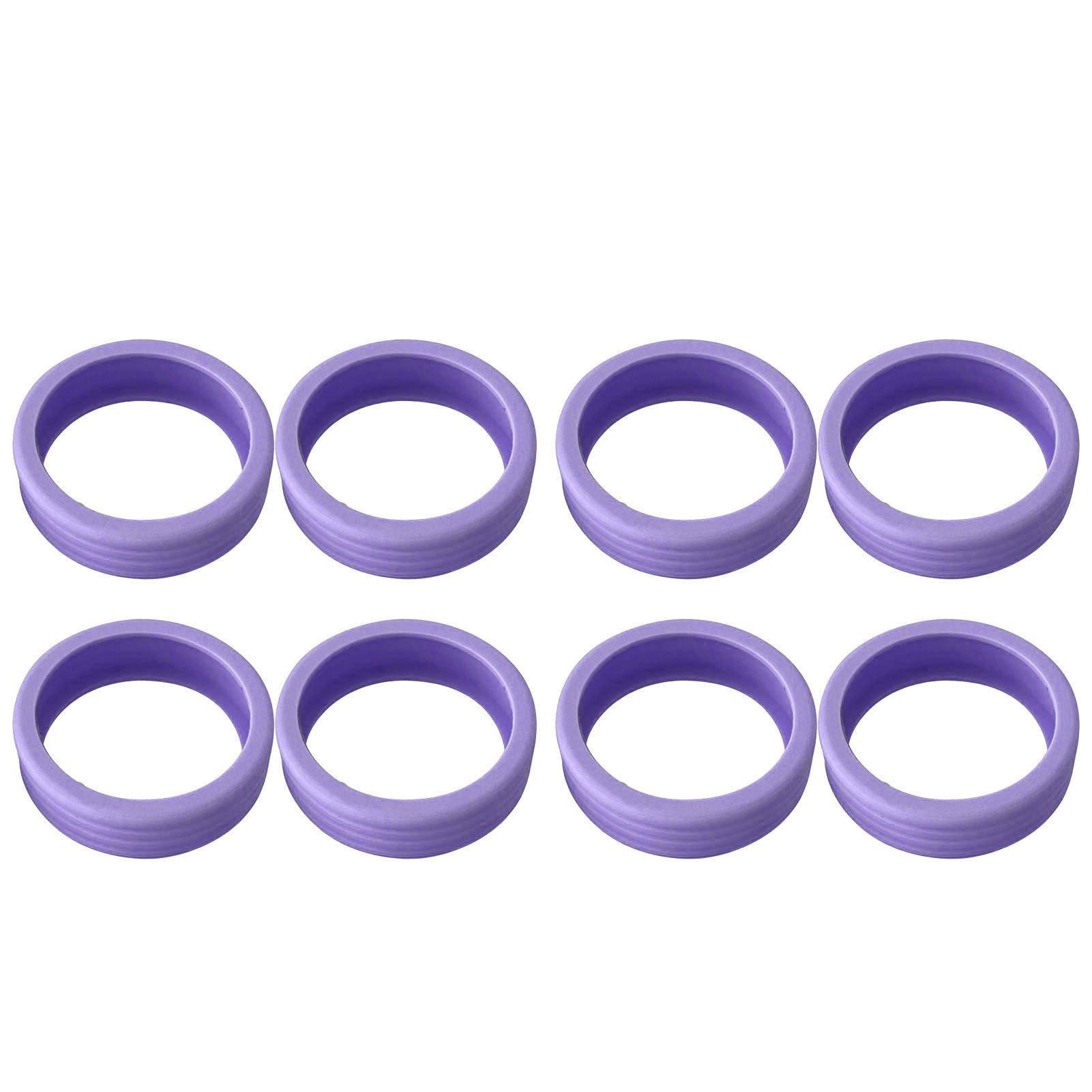 8PCS Luggage Suitcase Wheels Covers Noise Canceling Shock Absorbing Trolley Case Silicone Caster Protection Cover Purple