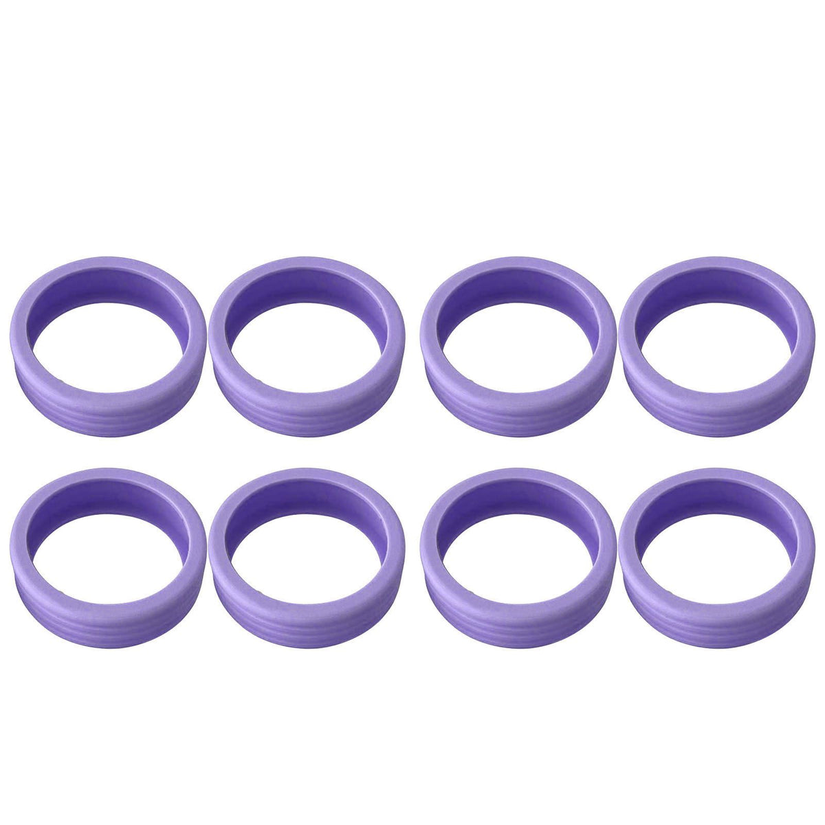 8PCS Luggage Suitcase Wheels Covers Noise Canceling Shock Absorbing Trolley Case Silicone Caster Protection Cover Purple