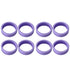 8PCS Luggage Suitcase Wheels Covers Noise Canceling Shock Absorbing Trolley Case Silicone Caster Protection Cover Purple
