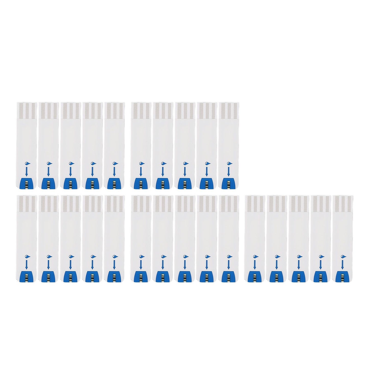 25pcs Blood Glucose Test Strips Home Use Accurate Diabetic Test Strips for Blood Sugar Monitor Self Glucose Testing