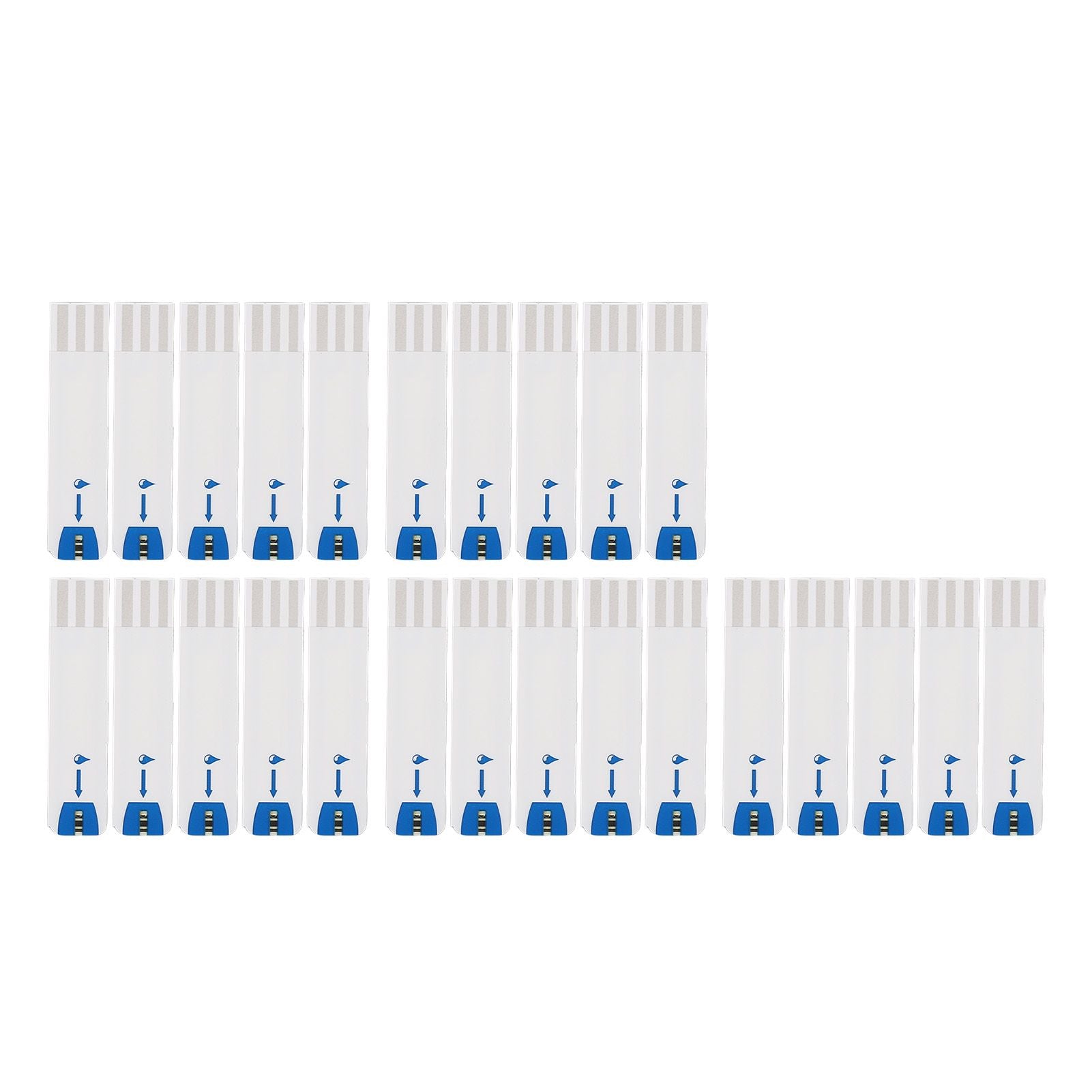 25pcs Blood Glucose Test Strips Home Use Accurate Diabetic Test Strips for Blood Sugar Monitor Self Glucose Testing
