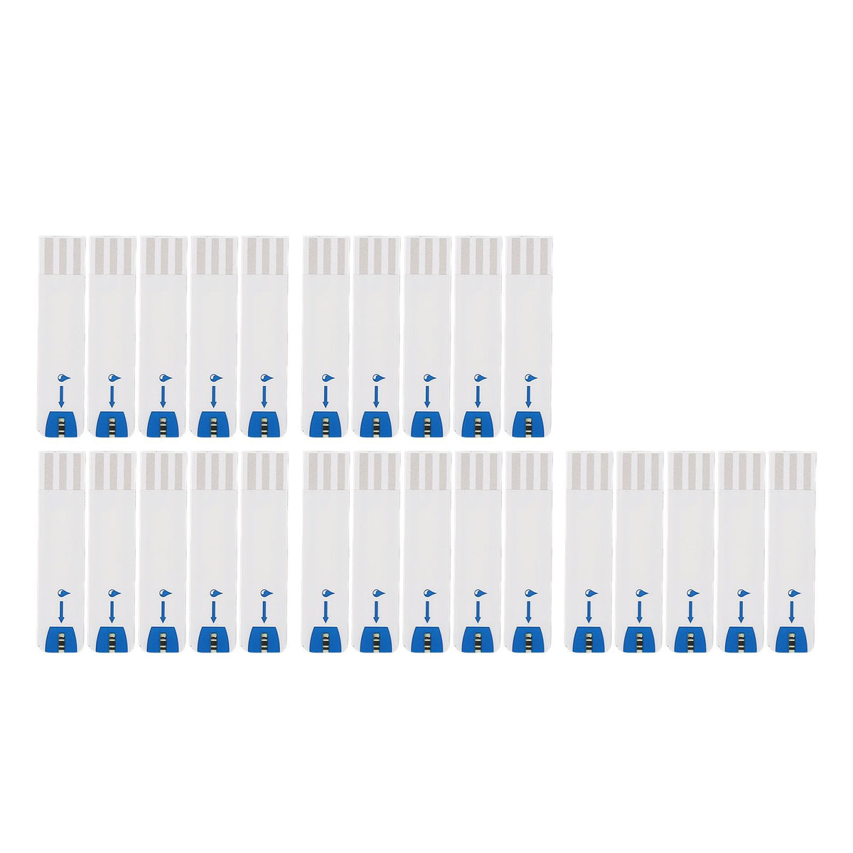 25pcs Blood Glucose Test Strips Home Use Accurate Diabetic Test Strips for Blood Sugar Monitor Self Glucose Testing