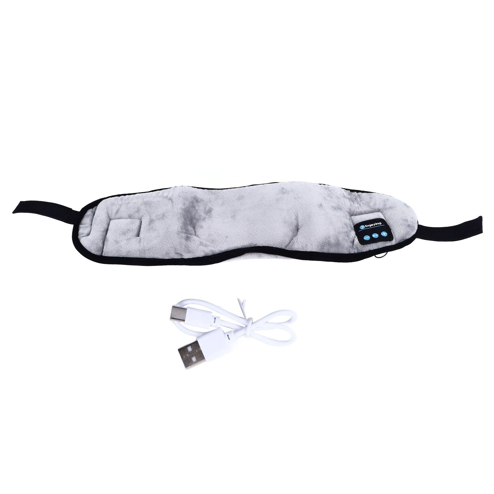 Bluetooth Sleep Eye Patch for Men Women Soft Wireless Sleeping Headphone Eye Cover for Airplane Travel Meditation Grey