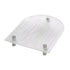 Clear Vanity Tray Transparent Acrylic Simple Modern Style Widely Used Coffee Table Tray for Family Office Cafe Bar U Shape 26x20x3.5cm