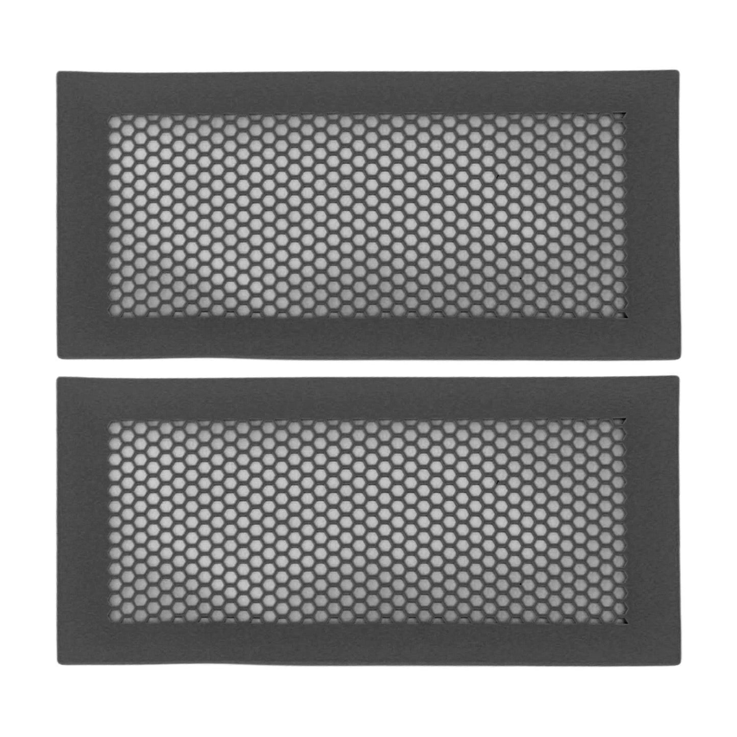 2Pcs Baby Proof Vent Cover Child Proof Safe Soft Silicone for Home Floor Catch Debris Hair Insect Black