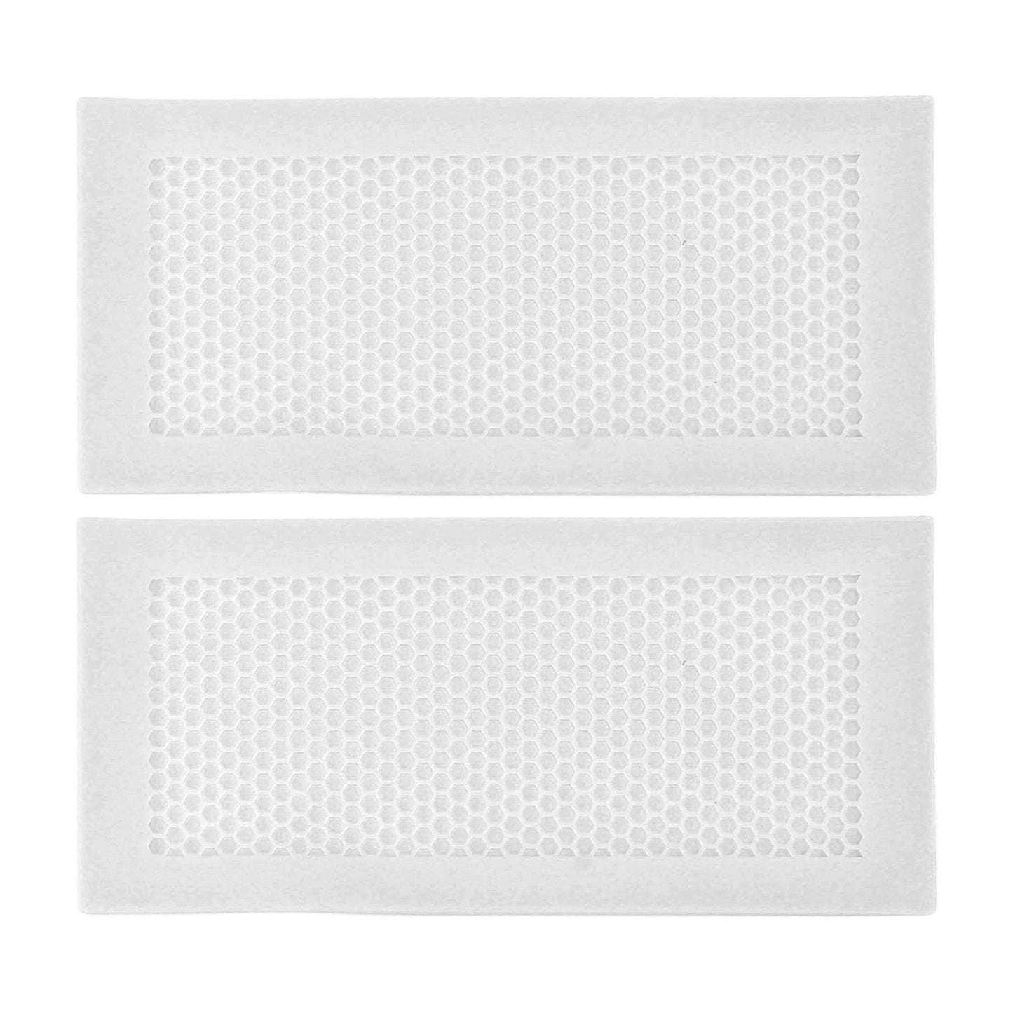 2Pcs Baby Proof Vent Cover Child Proof Safe Soft Silicone for Home Floor Catch Debris Hair Insect White