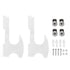 2PCS Lightsaber Stand Wall Mount Holder Acrylic Easy Installation Wand Stand for Wand Cosplay Transparent