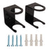 2PCS Baseball Bat Wall Stand Acrylic Wall Mounted Ball Holder Rack Baseball Bat Display Shelf for Home Stadium Office Collection Black