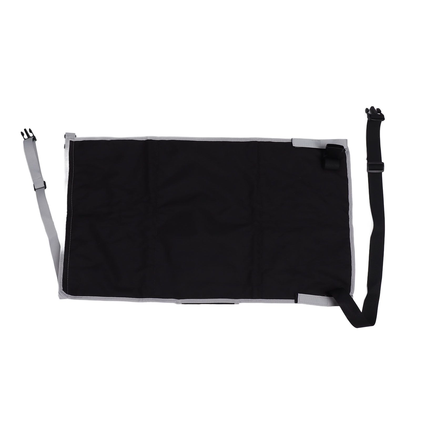 Airplane Seat Extender for Kids Canvas Portable Toddler Travel Bed Airplane Footrest Hammock for Flights Black
