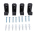 4PCS Hockey Stick Rack Black Acrylic Hockey Stick Holder Wall Mount Versatile Hockey Stick Hanger for Club Bar Garage