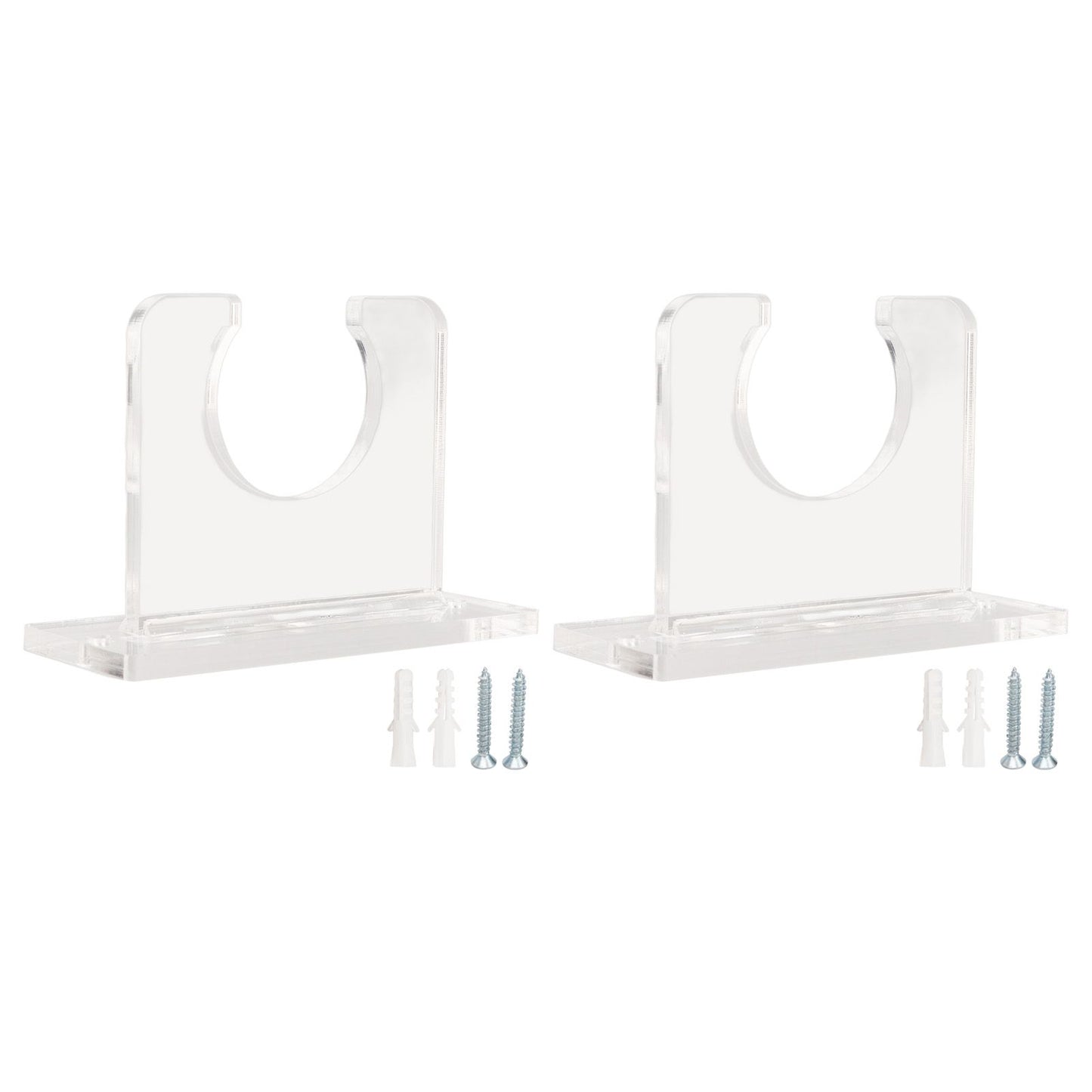 2pcs Baseball Bat Holder for Vertical Display Sturdy Acrylic Bat Hanger Baseball Bat Wall Mount Display Rack