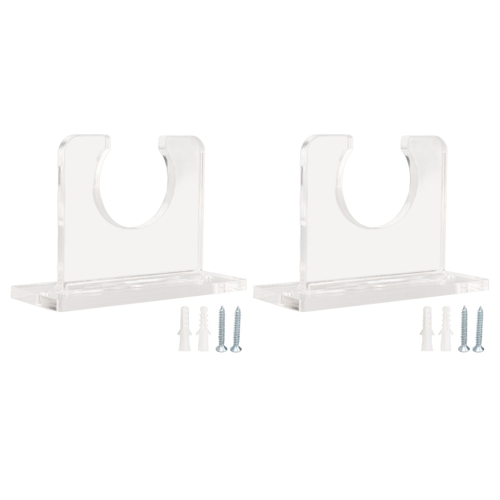 2pcs Baseball Bat Holder for Vertical Display Sturdy Acrylic Bat Hanger Baseball Bat Wall Mount Display Rack